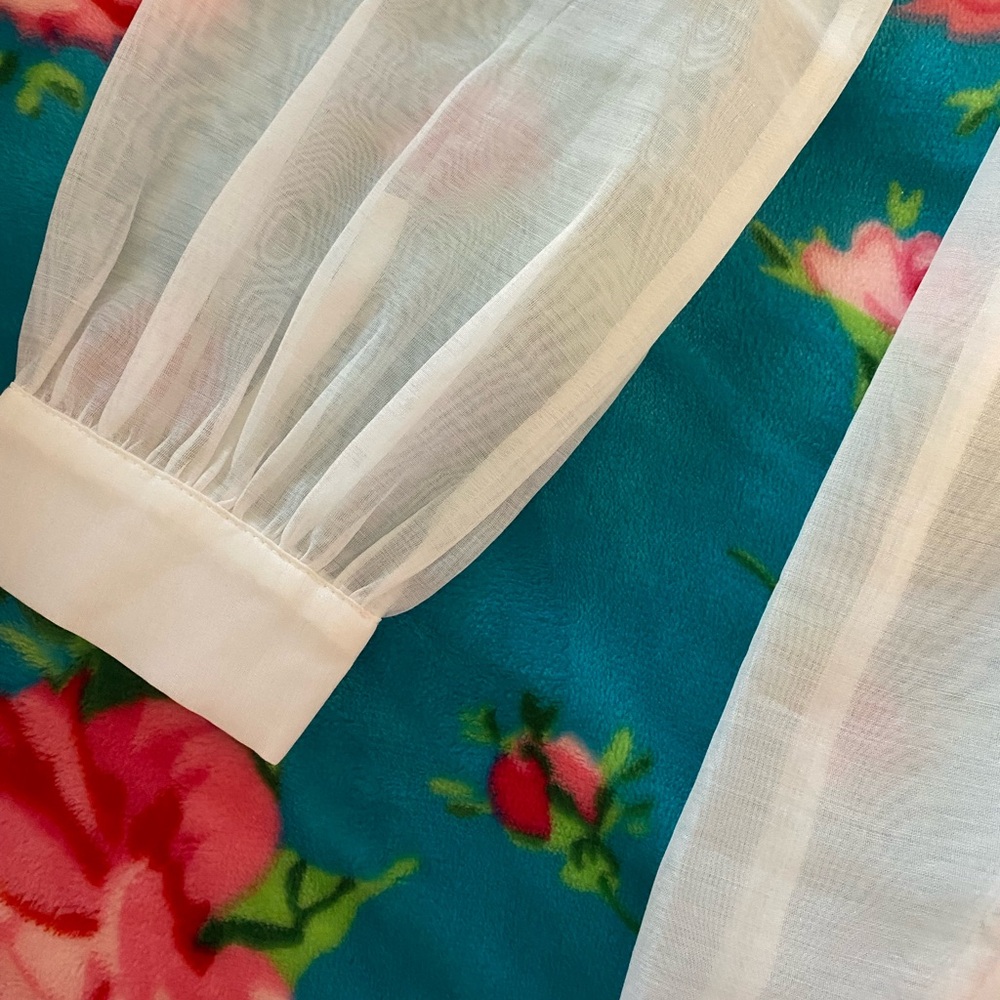 Sugar Thrillz White Ruffle Button Down Shirt - Picture 11 of 11